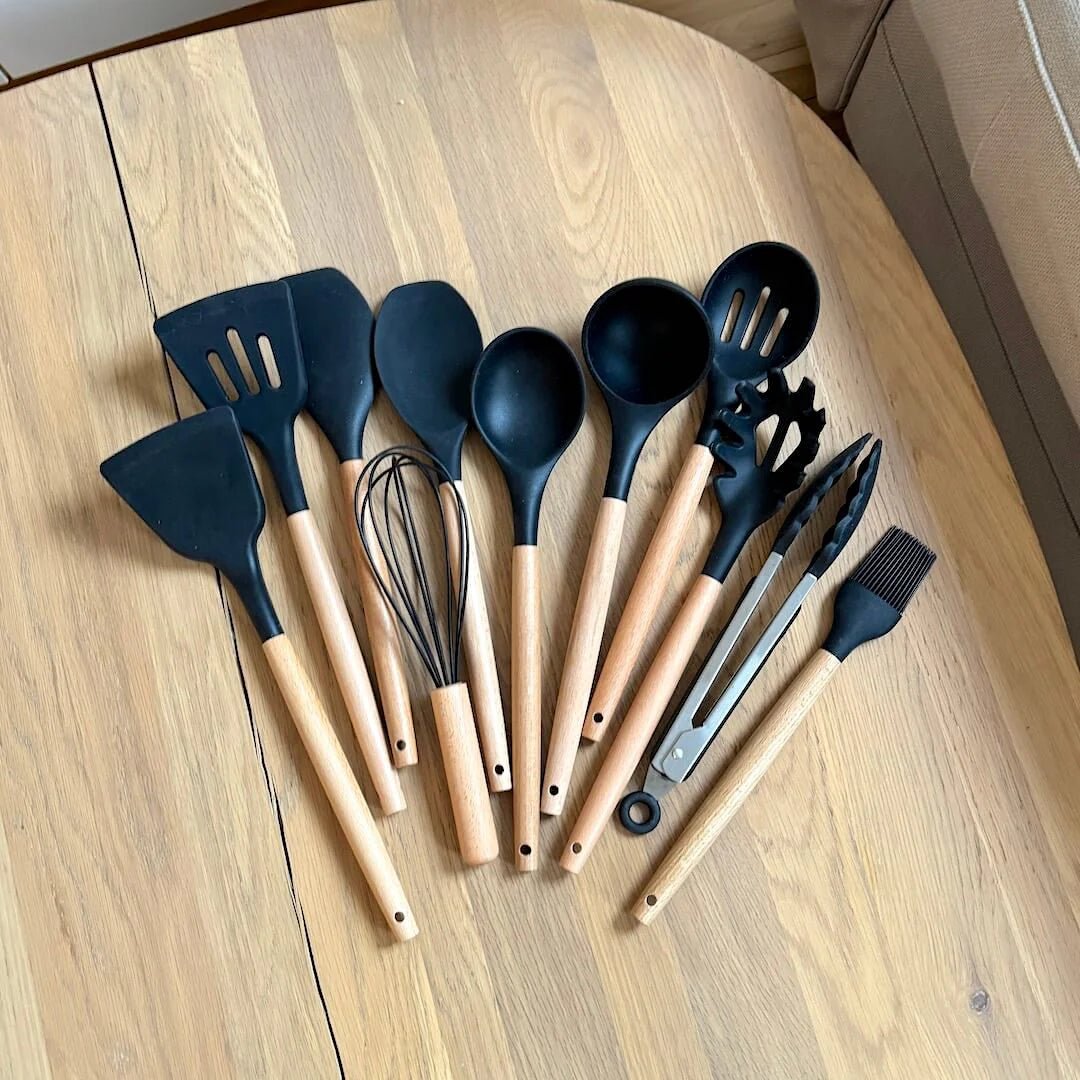 Ensemble D’Ustensiles De Cuisine  – Pratique Et Durable