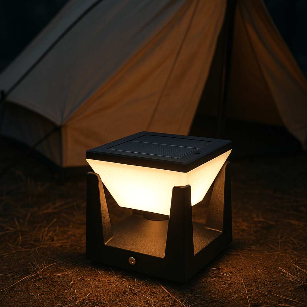 Udendørs solcellelampe