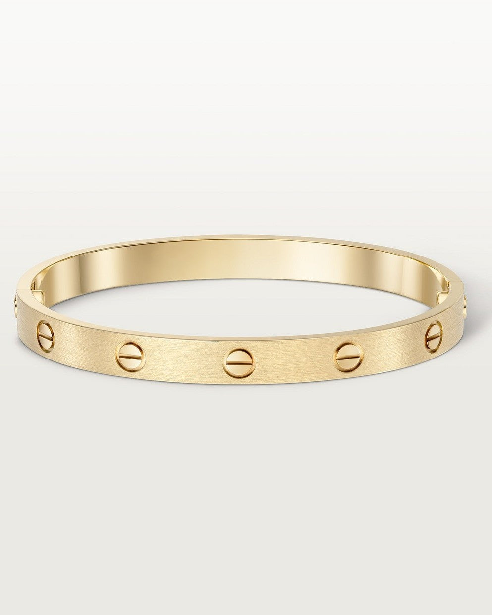 Pulsera rígida dorada minimalista – elegancia discreta y atemporal 