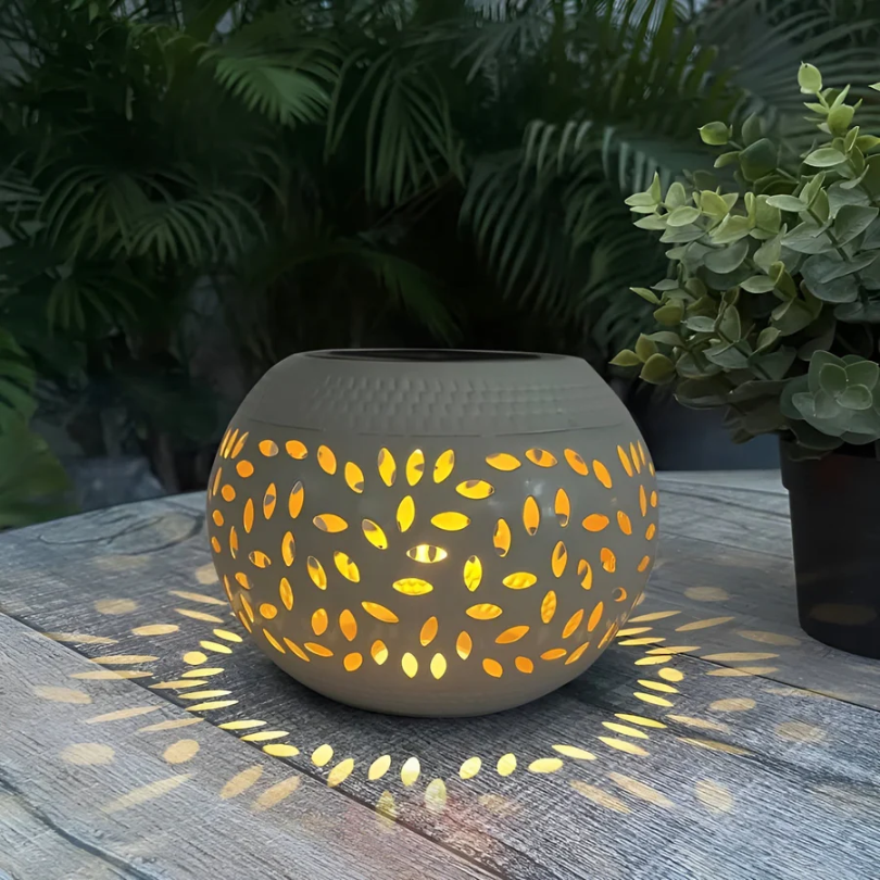 Lampada da giardino solare con effetto luce