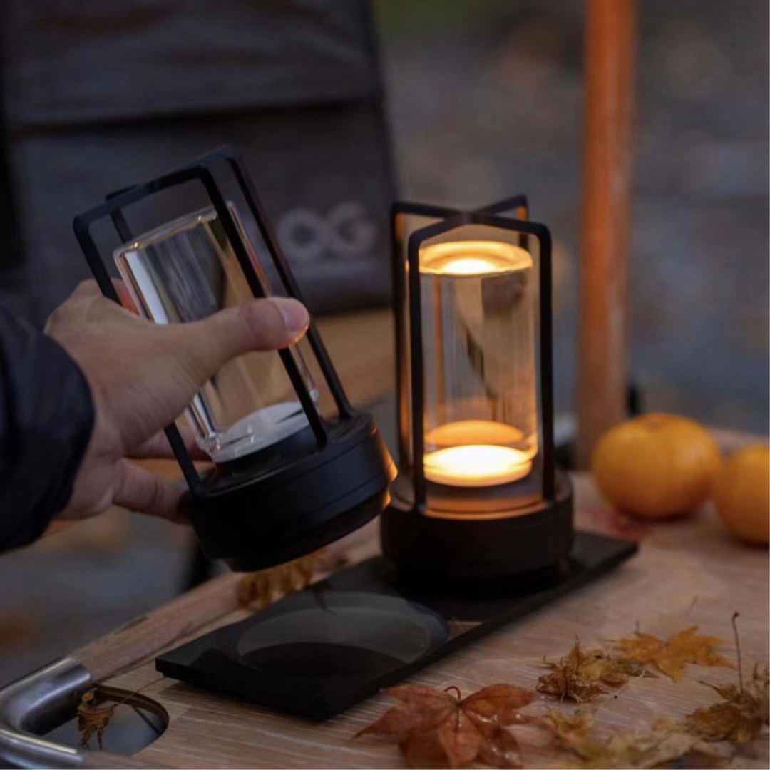 Tischlampe mit Akku – Gedämpftes Licht und zeitloser Stil 