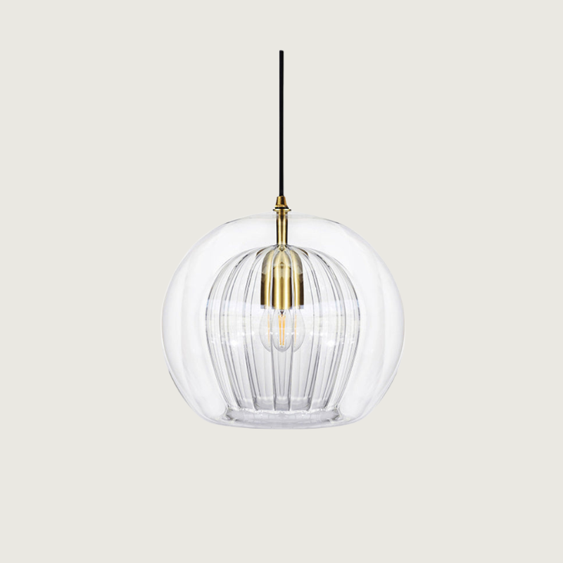 Lámpara Colgante De Vidrio Elegante Y Cálida – Estilo Y Refinamiento 