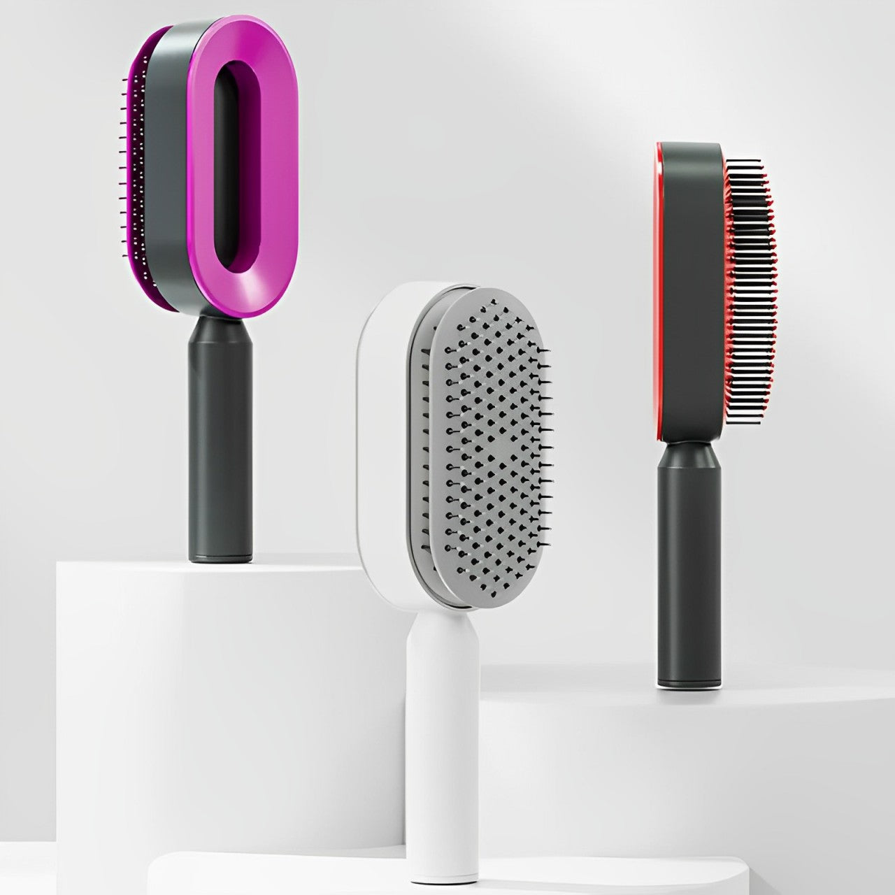 Brosse Autonettoyante pour des Cheveux Éclatants